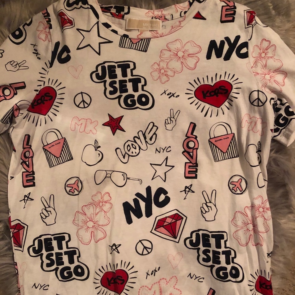 Michael kors graffiti t shirt